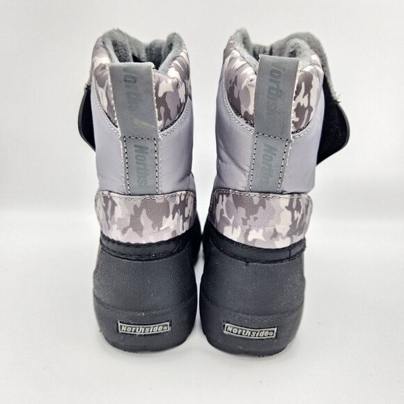 Northside Flurrie Snow Boots Toddler Boys 8 Insulated Lining Gray Camo Winter - Picture 3 of 8